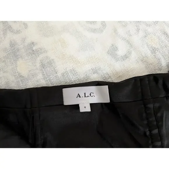 A.L.C. Elsie Strapless Sequin Satin Mini Dress - Black - Picture 10 of 16